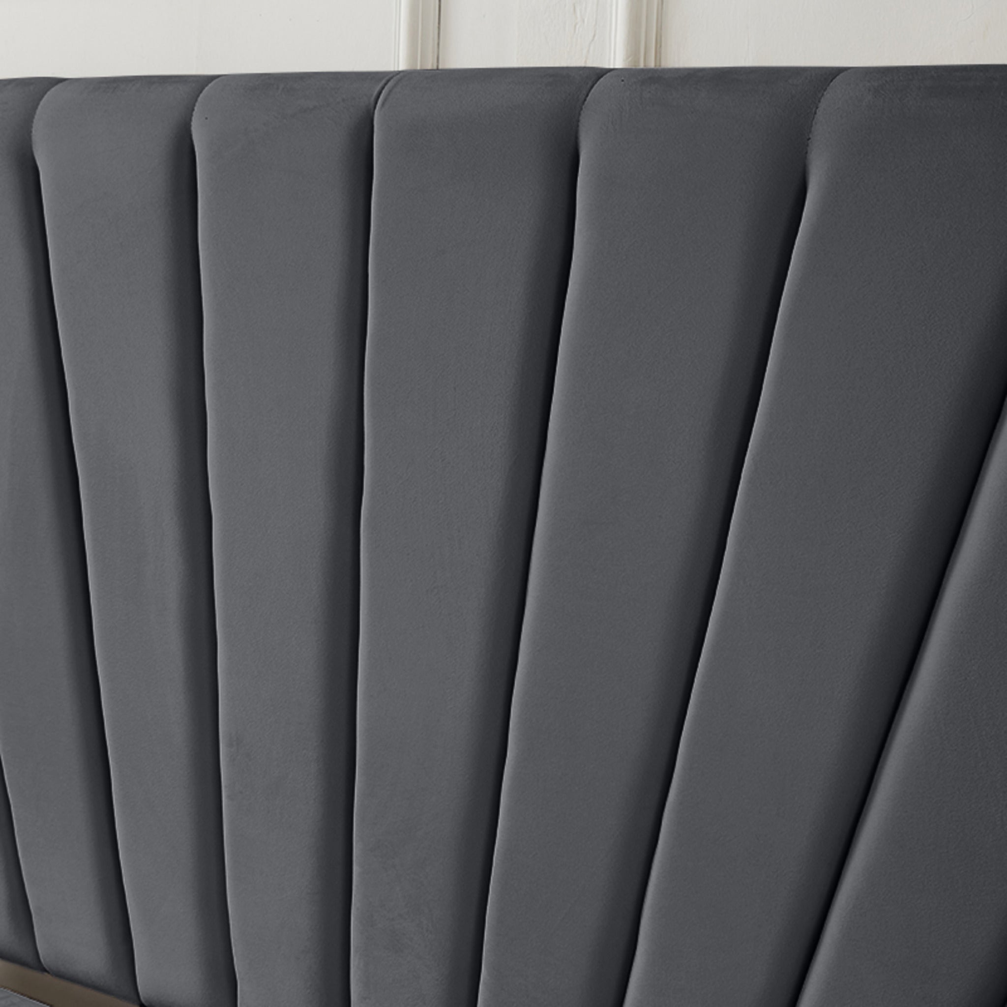 Luna Lift-Up Storage Bed- Dark Grey