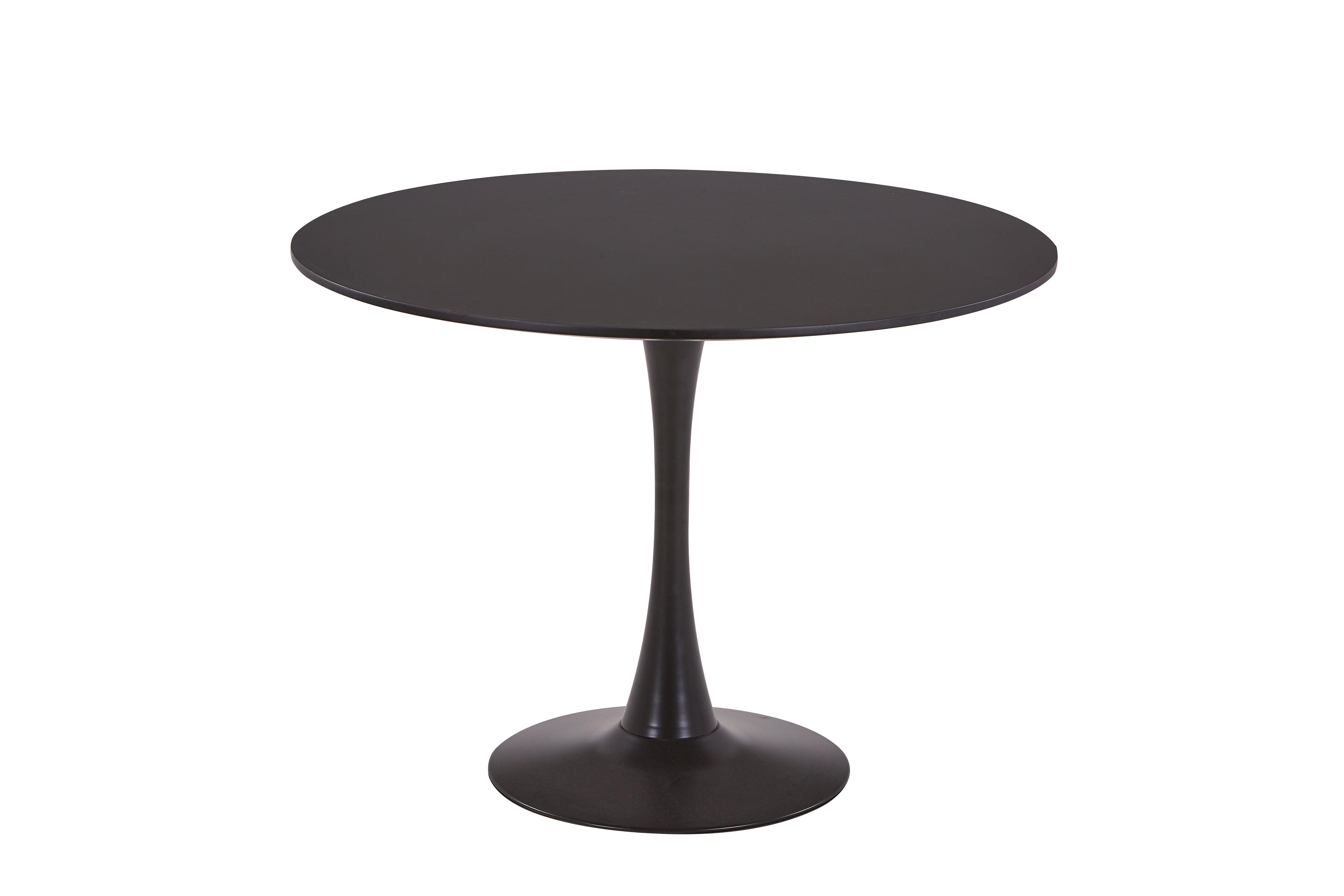 Aira 40" Pedestal Dining Table- Black
