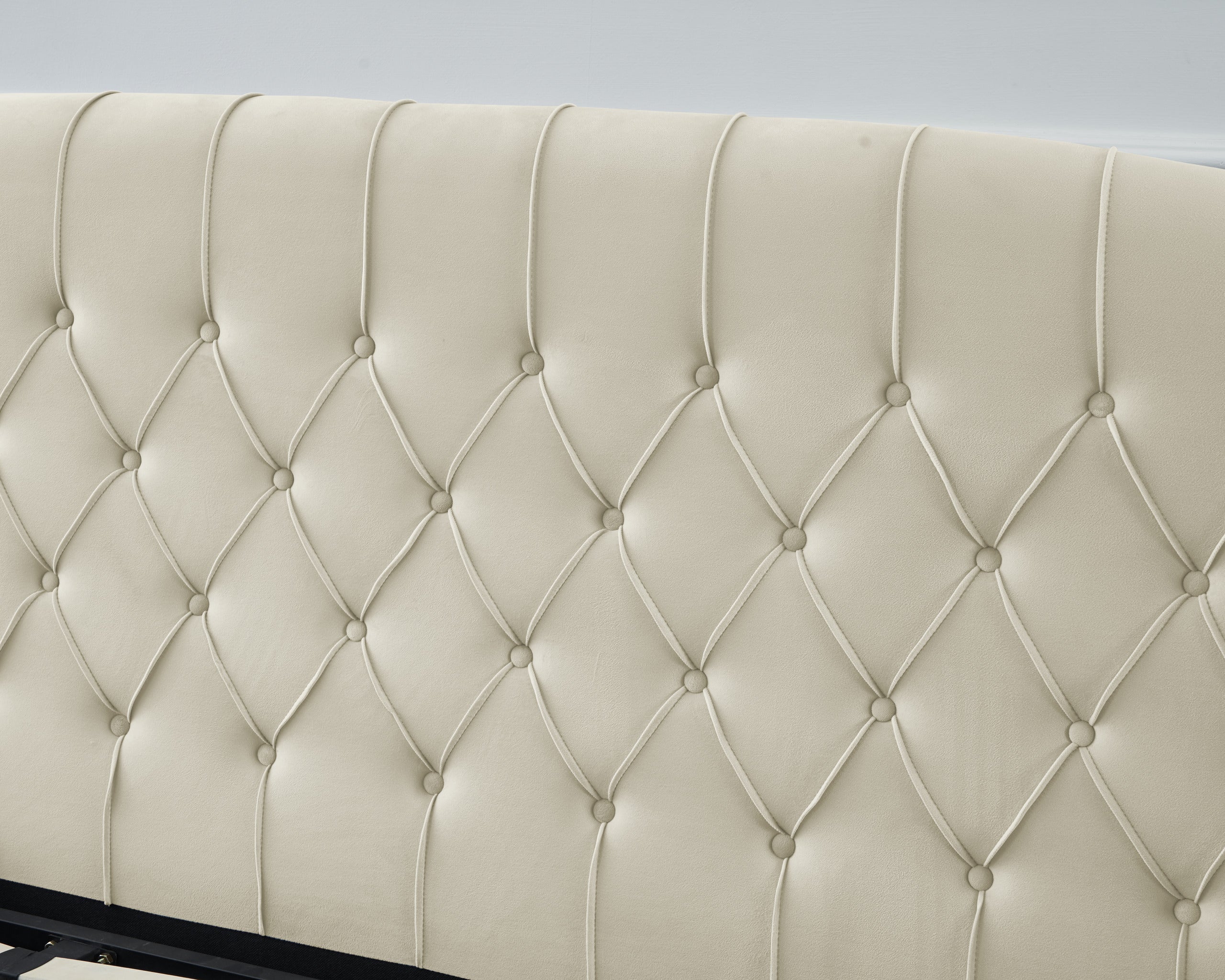 Stella Lift-Up Storage Bed- Beige