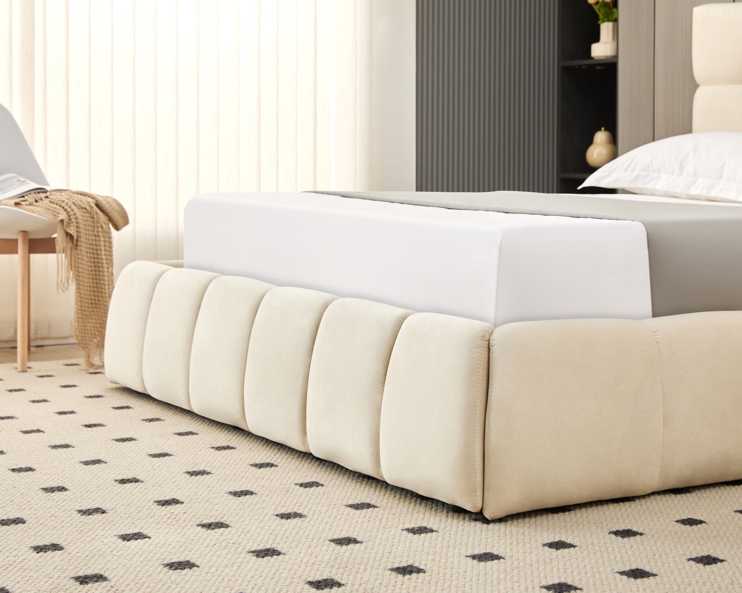Celeste Lift-Up Storage Cloud Bed- Cream